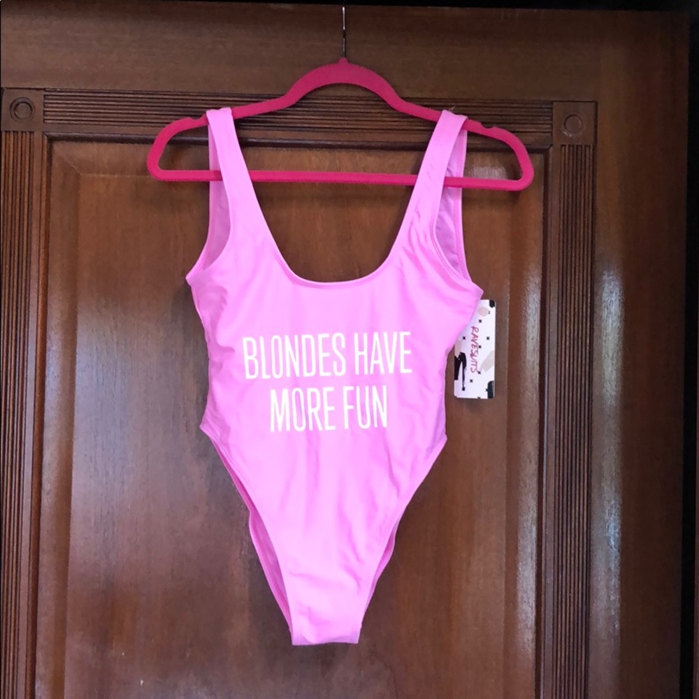 Pink 1 piece swimsuit